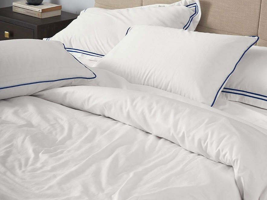 Kansso | 600 Thread Count | Piping Luxe Sheet Set - 100% Cotton